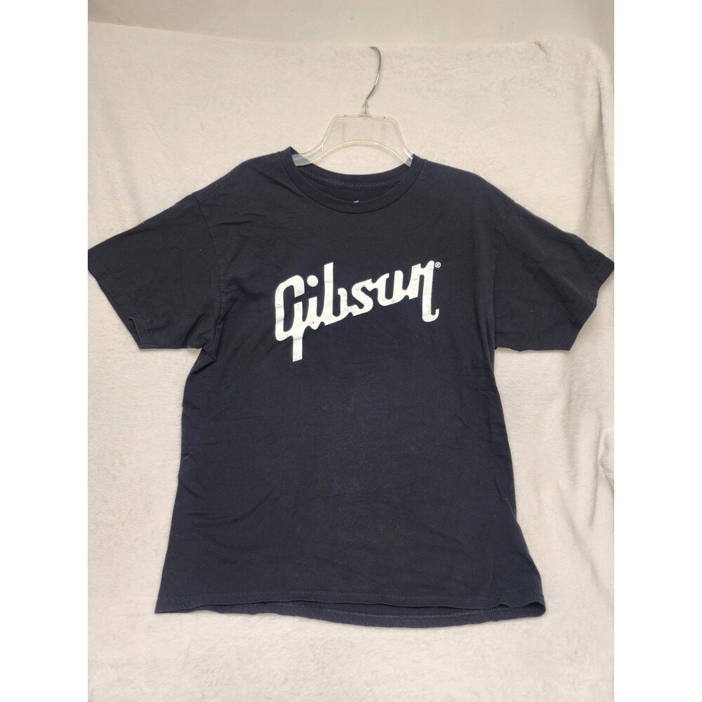 Gibson Guitars T-shirt Black Logo Graphic Large Mens